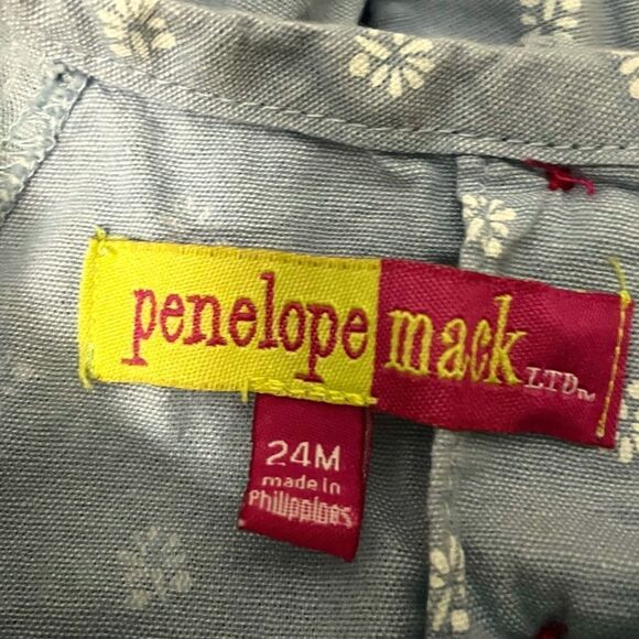 Penelope Mack Ruffle Sleeve Girls Dress 24 Months - Picture 3 of 4